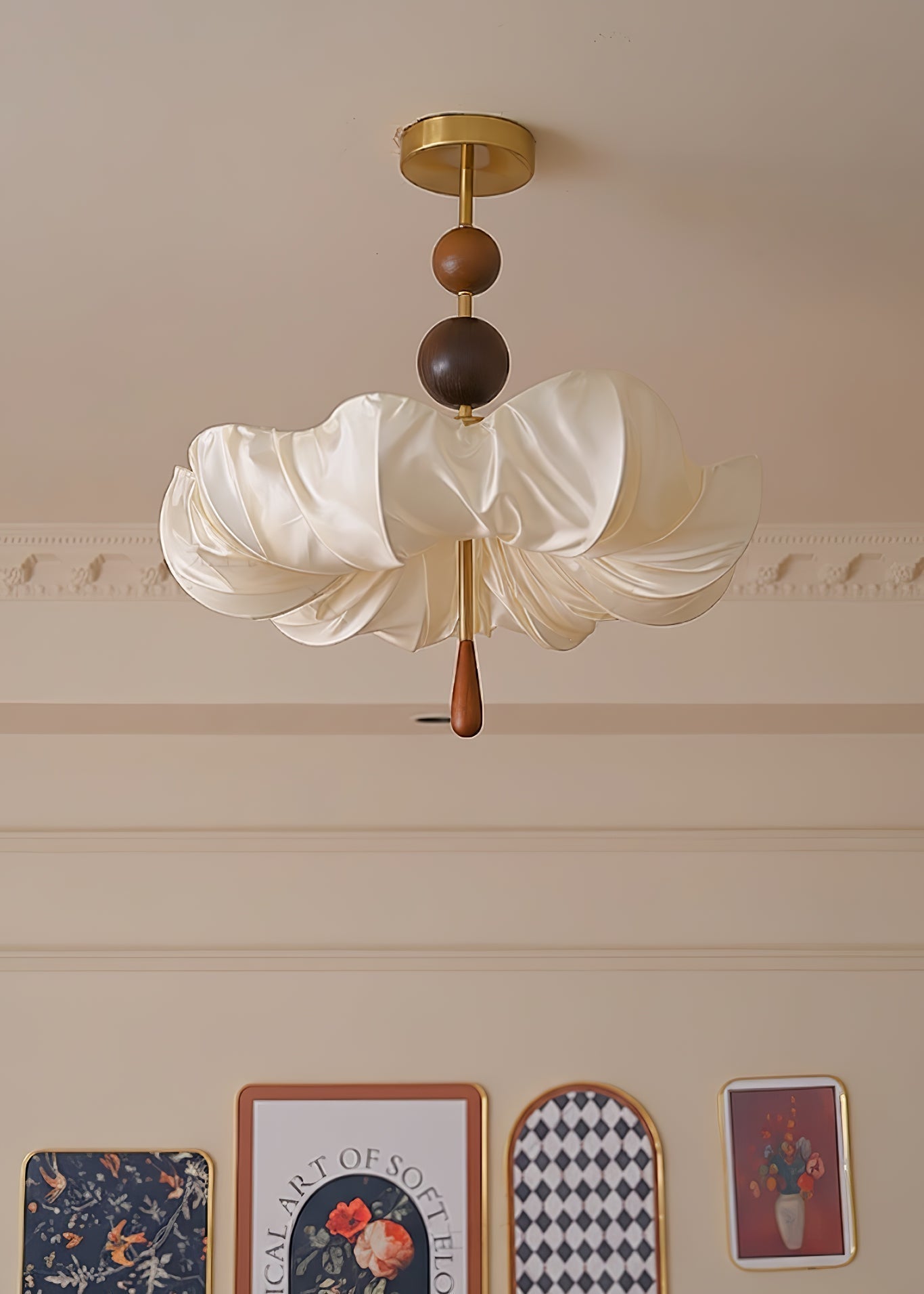 Noxlen Fabeic Ceiling Light-Neutral Decor