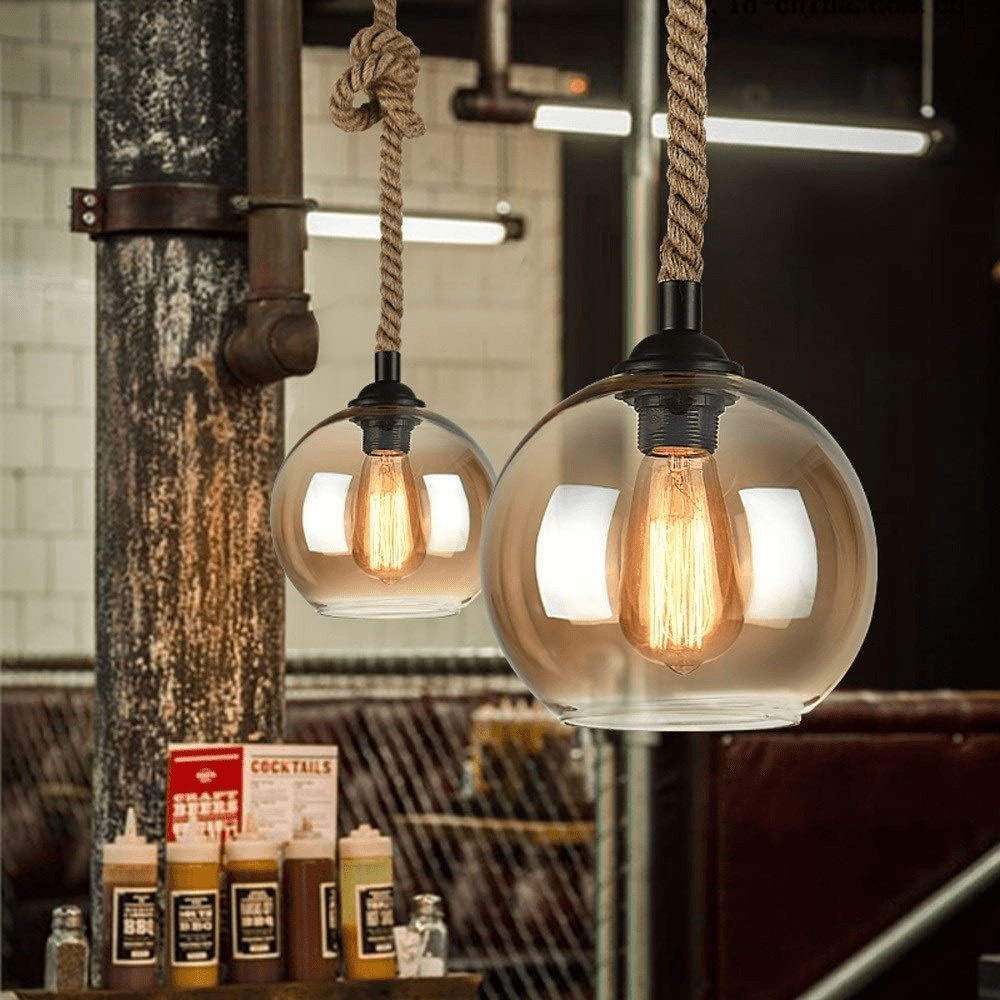 Chloe Rope Pendant Light-Neutral Decor