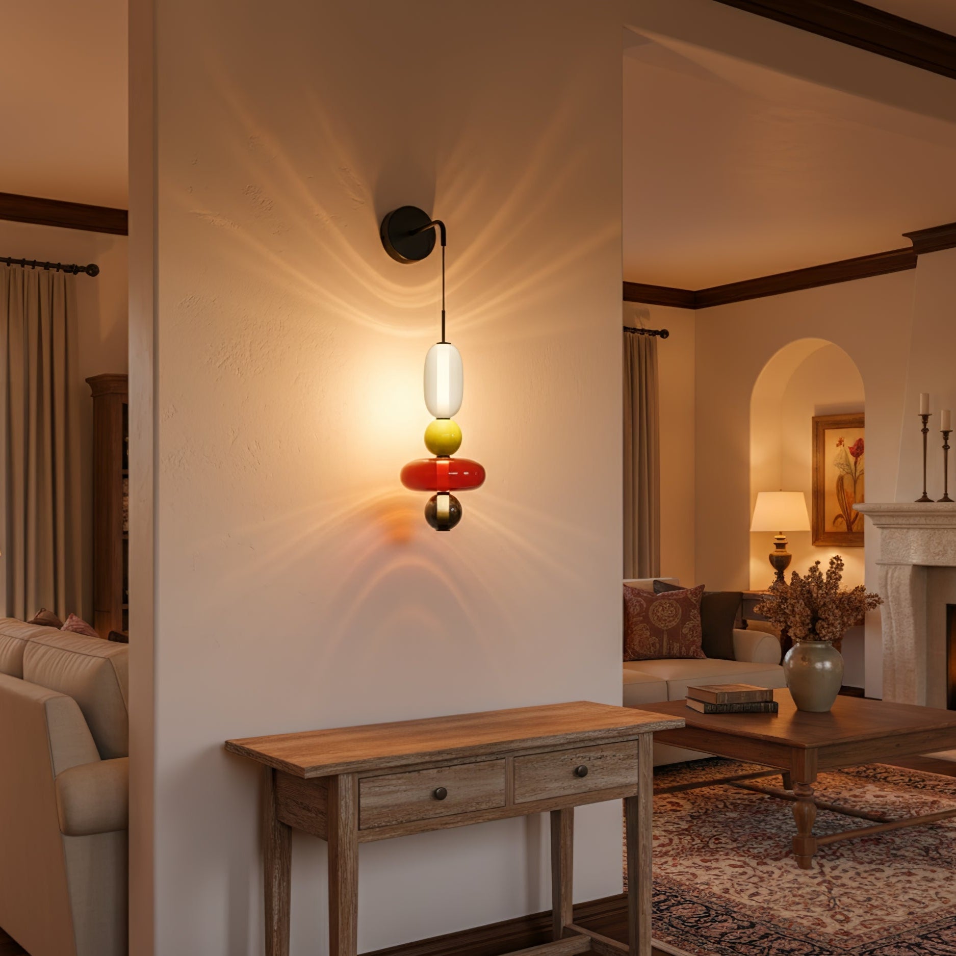 Ralvyn Glass Wall Light-Neutral Decor