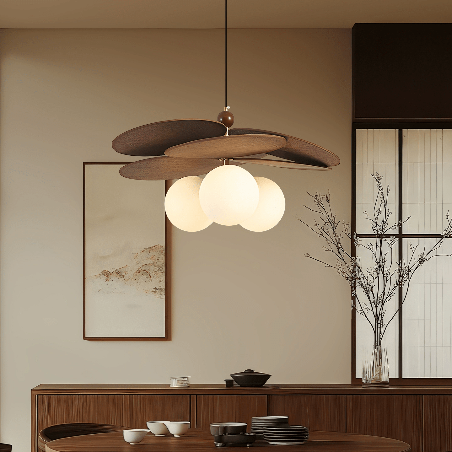 Hanlo Bloom Pendant Light-Neutral Decor