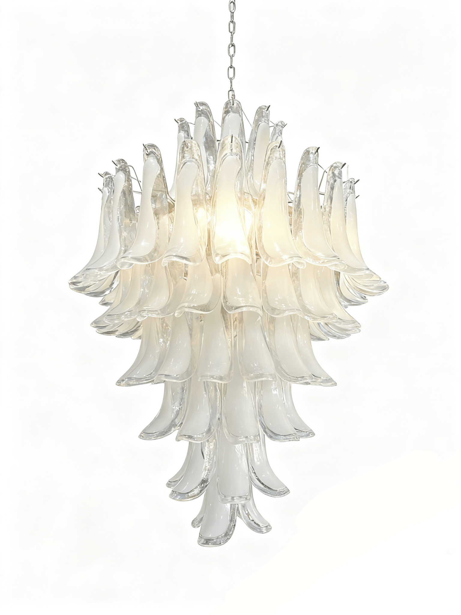 Tessa Glass Petals Pendant Lamp-Neutral Decor