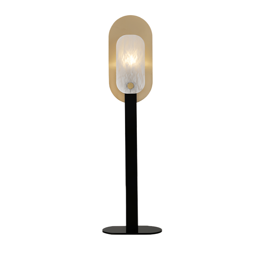 Mosaic Elegance Alabaster Floor Lamp-Neutral Decor