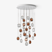 Lens Round Chandelier-Neutral Decor