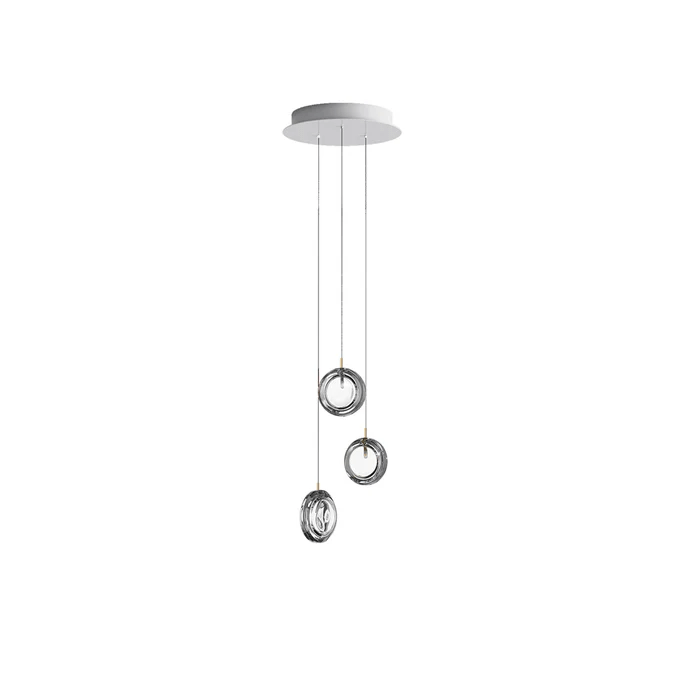 Lens Round Chandelier-Neutral Decor