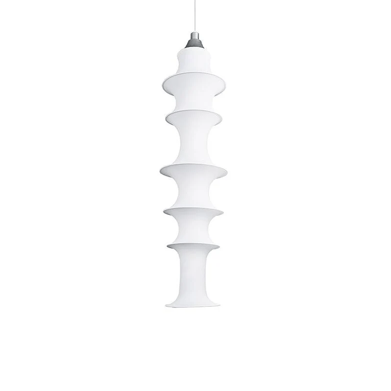 Tiered Column Pendant Light-Neutral Decor