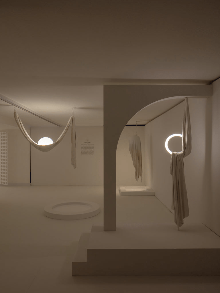 Hammock Fabric Pendant Light-Neutral Decor