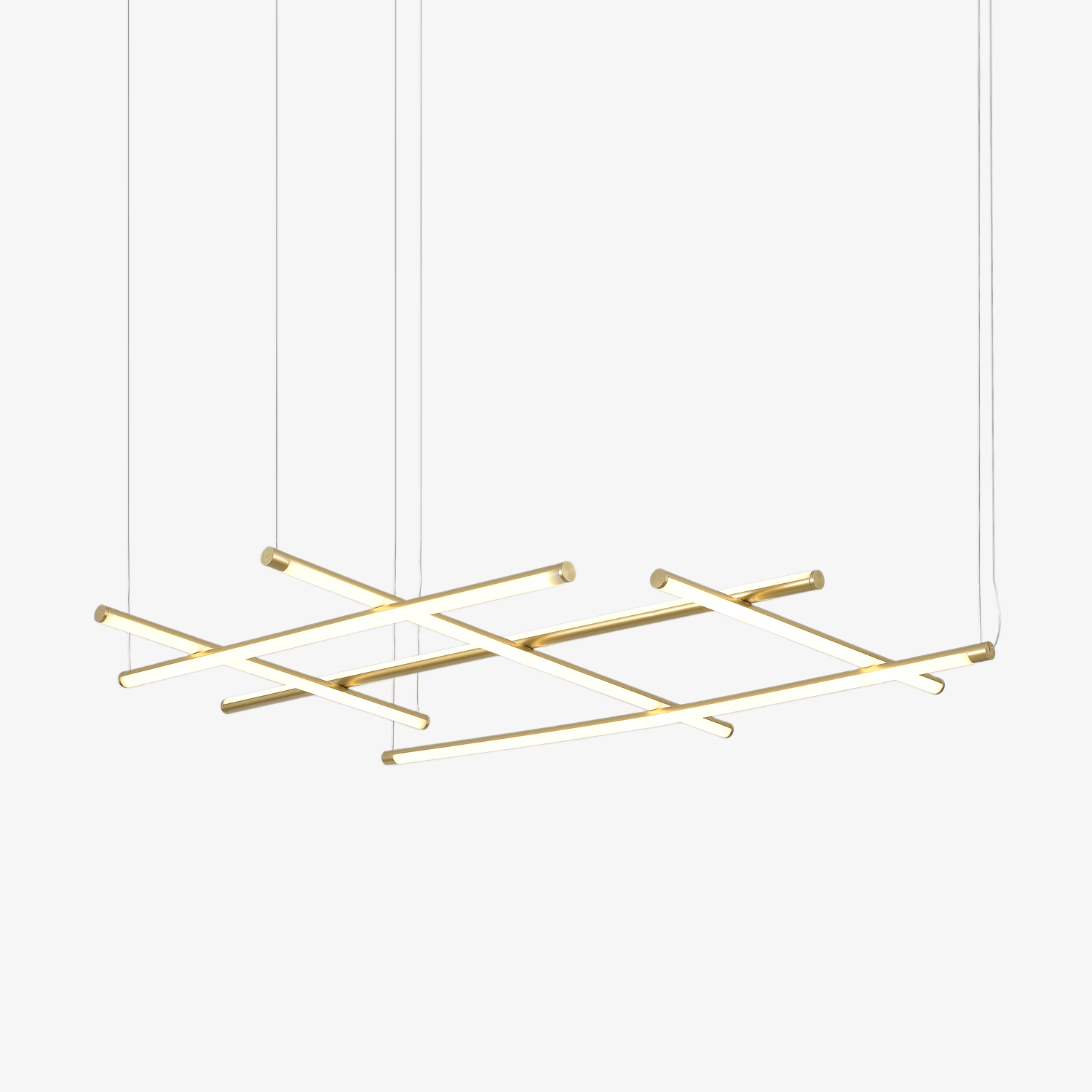 Geometric Linear Grid Pendant Lamp-Neutral Decor