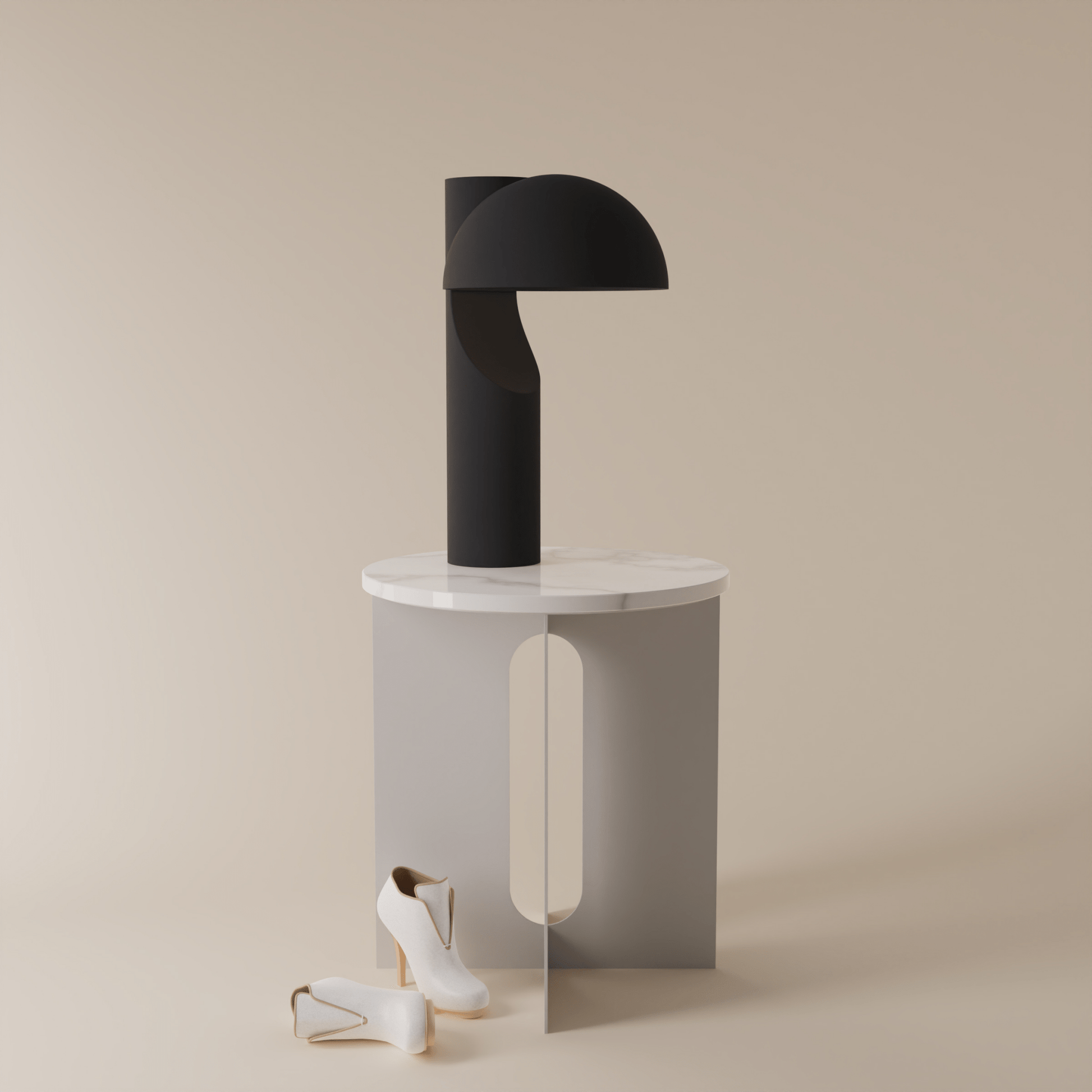 Arcora Minimalist Table Lamp-Neutral Decor