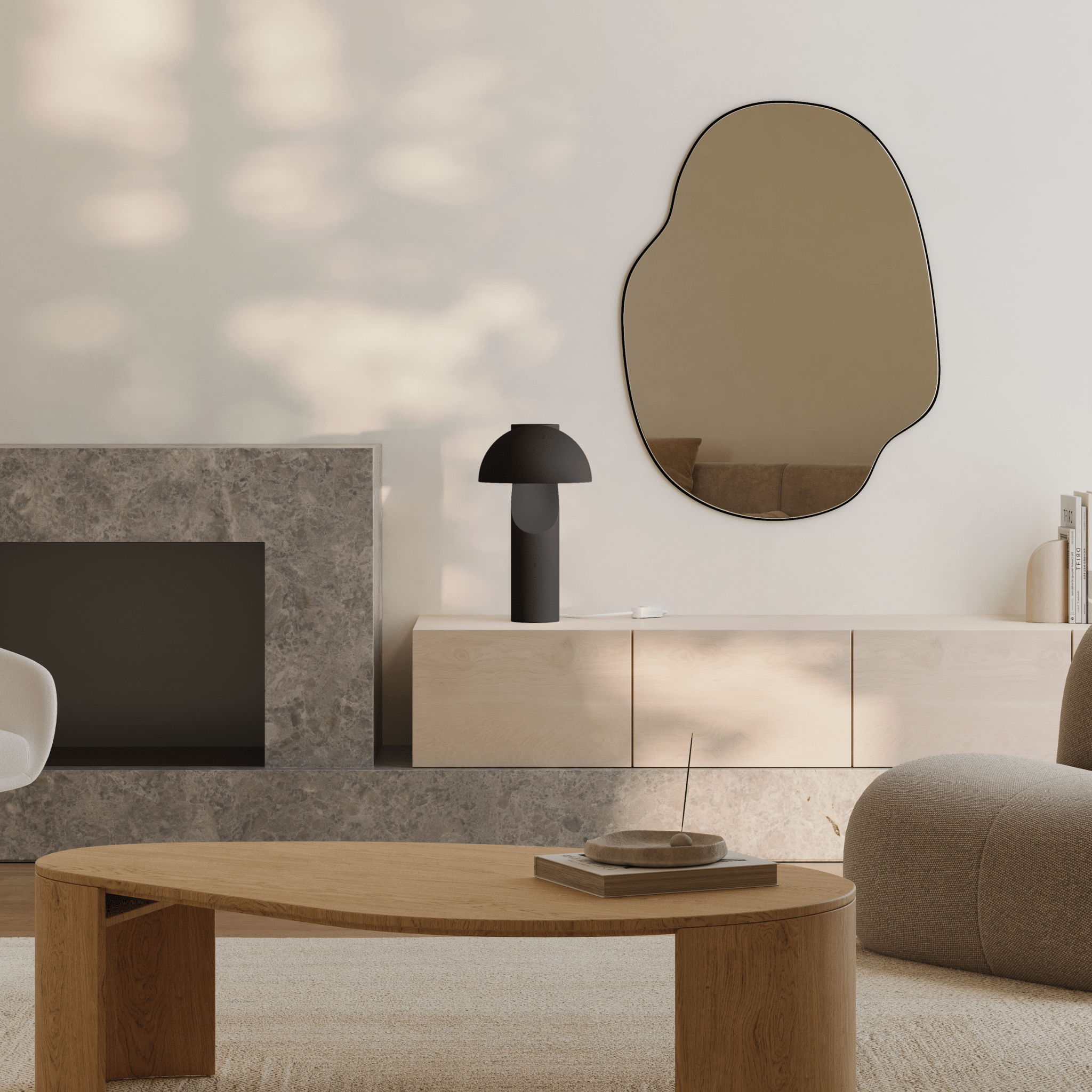 Arcora Minimalist Table Lamp-Neutral Decor