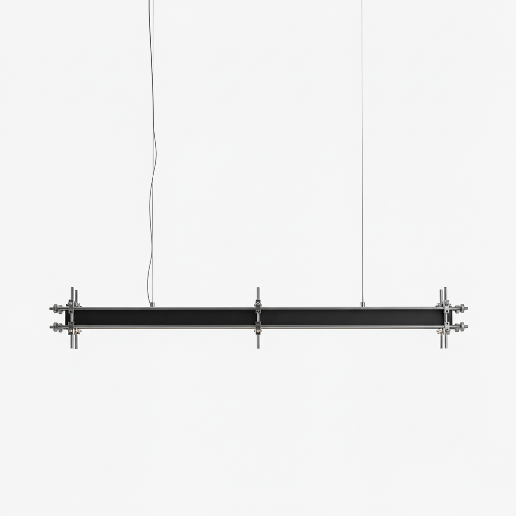 Industrial Axis Linear Pendant Lamp-Neutral Decor