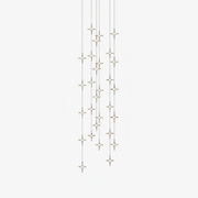 Starfall Staircase Chandelier-Neutral Decor