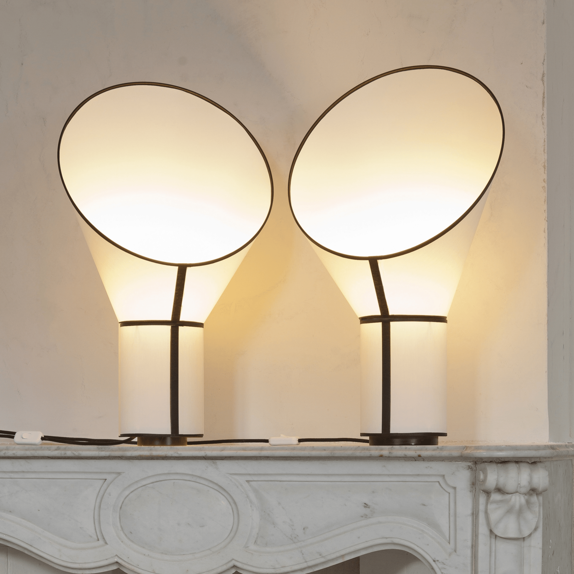Artful Outline Table Lamp-Neutral Decor