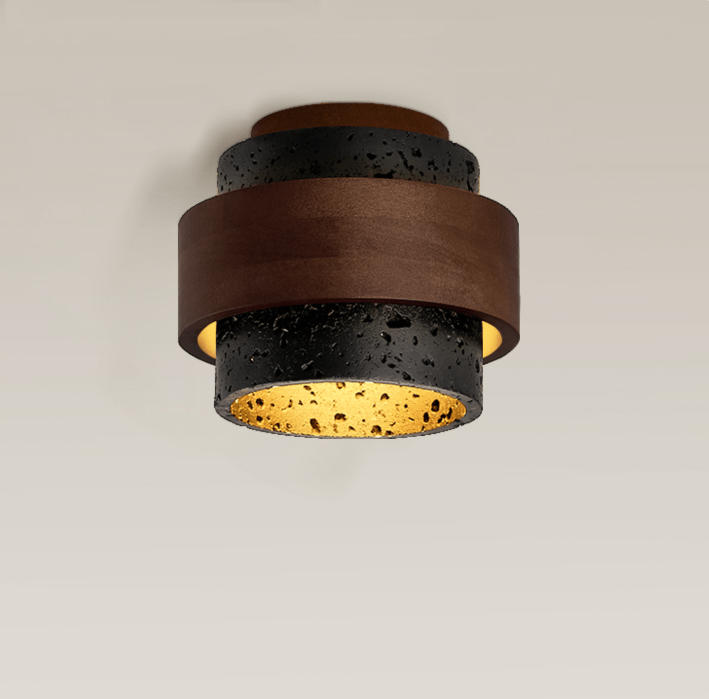 Ebony Ceiling Light-Neutral Decor