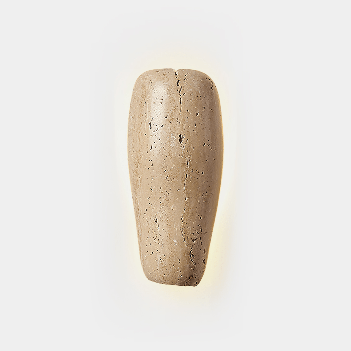 Earthy Stone Wall Sconce-Neutral Decor