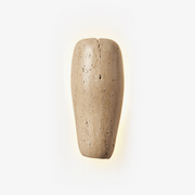 Earthy Stone Wall Sconce-Neutral Decor