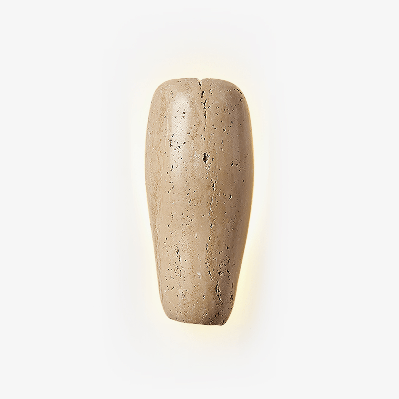 Earthy Stone Wall Sconce-Neutral Decor