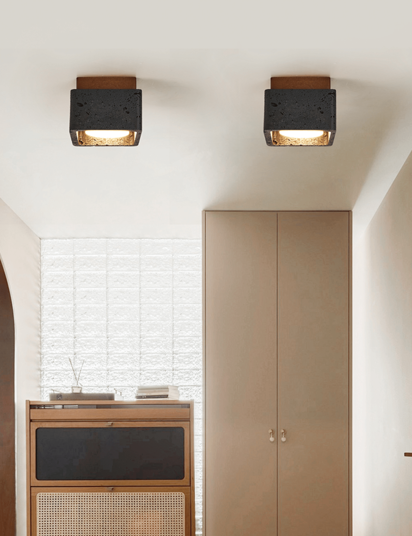 Lava Cube Ceiling Lamp-Neutral Decor