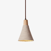 Textured Cone Pendant Light-Neutral Decor