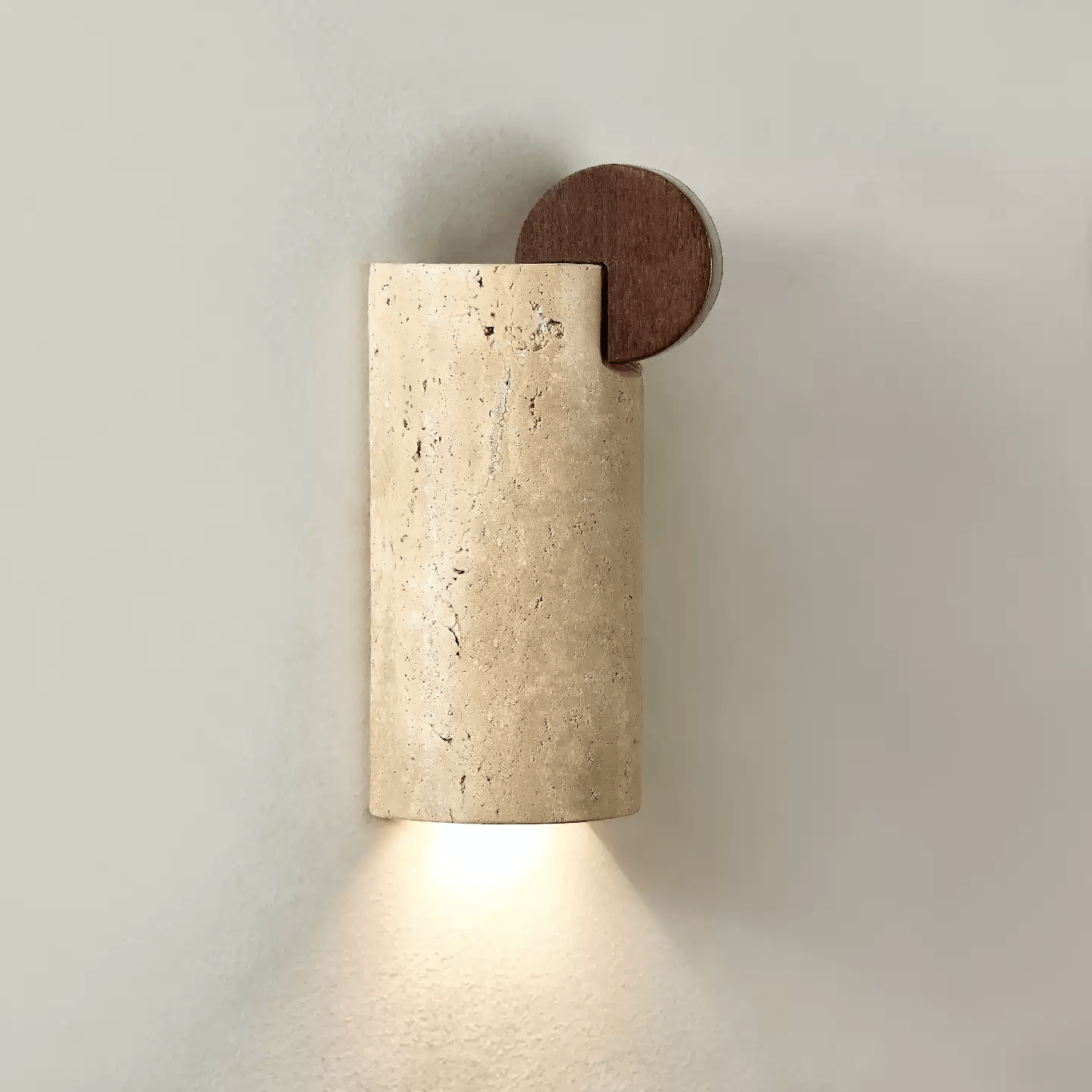 Circular Accent Wall Sconce-Neutral Decor
