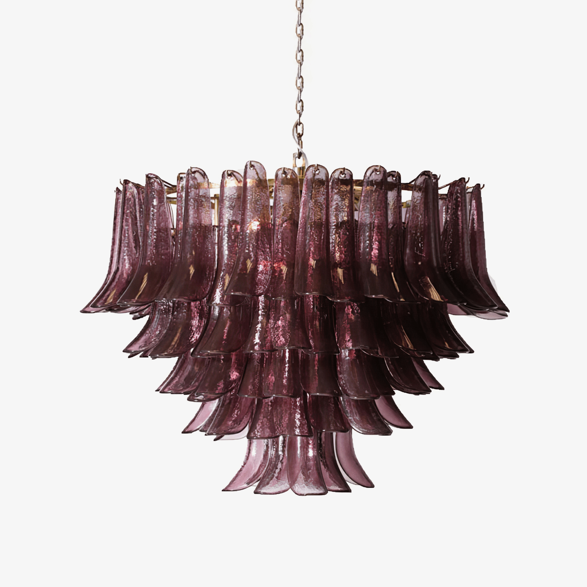 Amethyst Bloom Chandelier-Neutral Decor