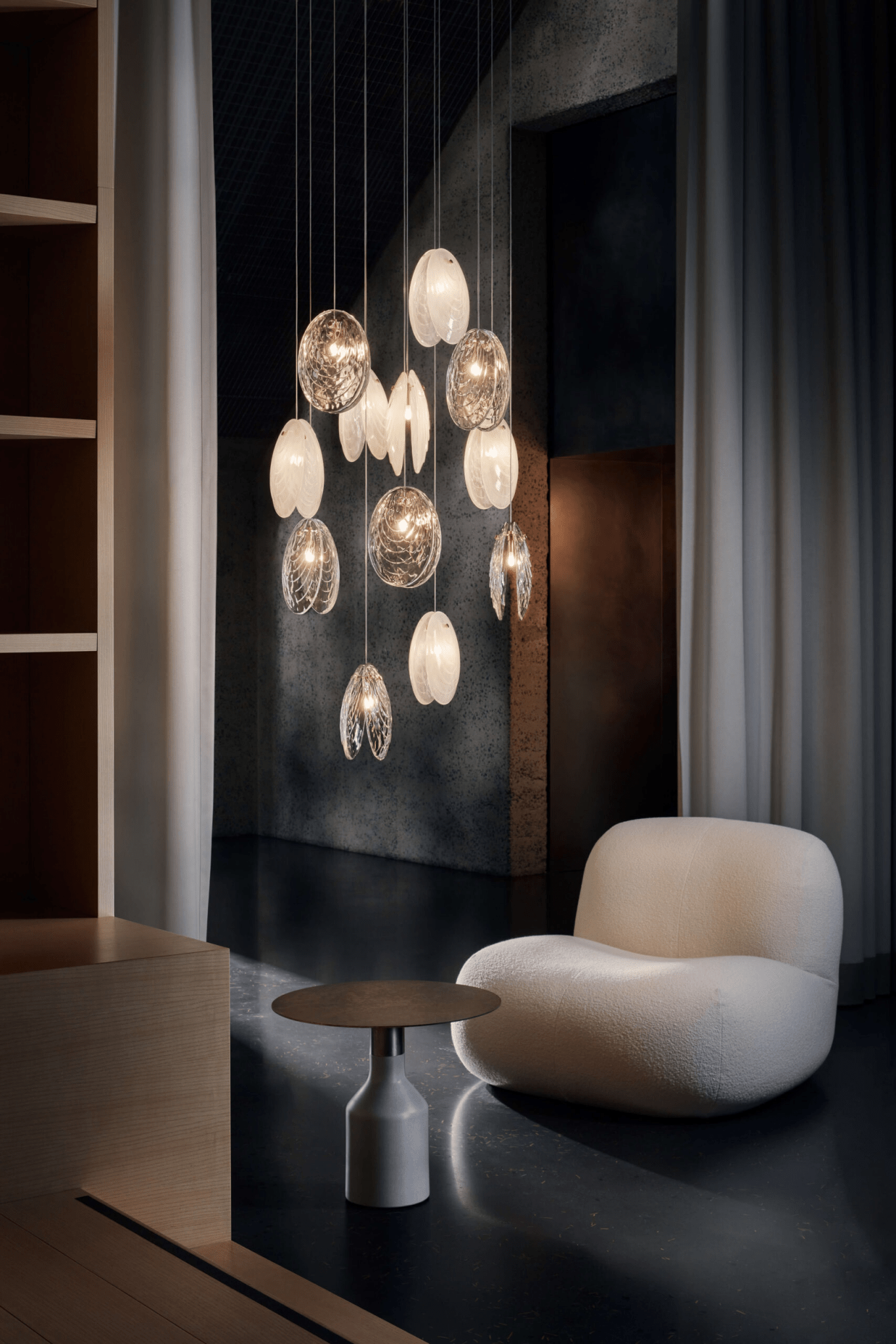 Mussels Cluster Chandelier-Neutral Decor