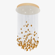 Droplets Sculpture Chandelier-Neutral Decor