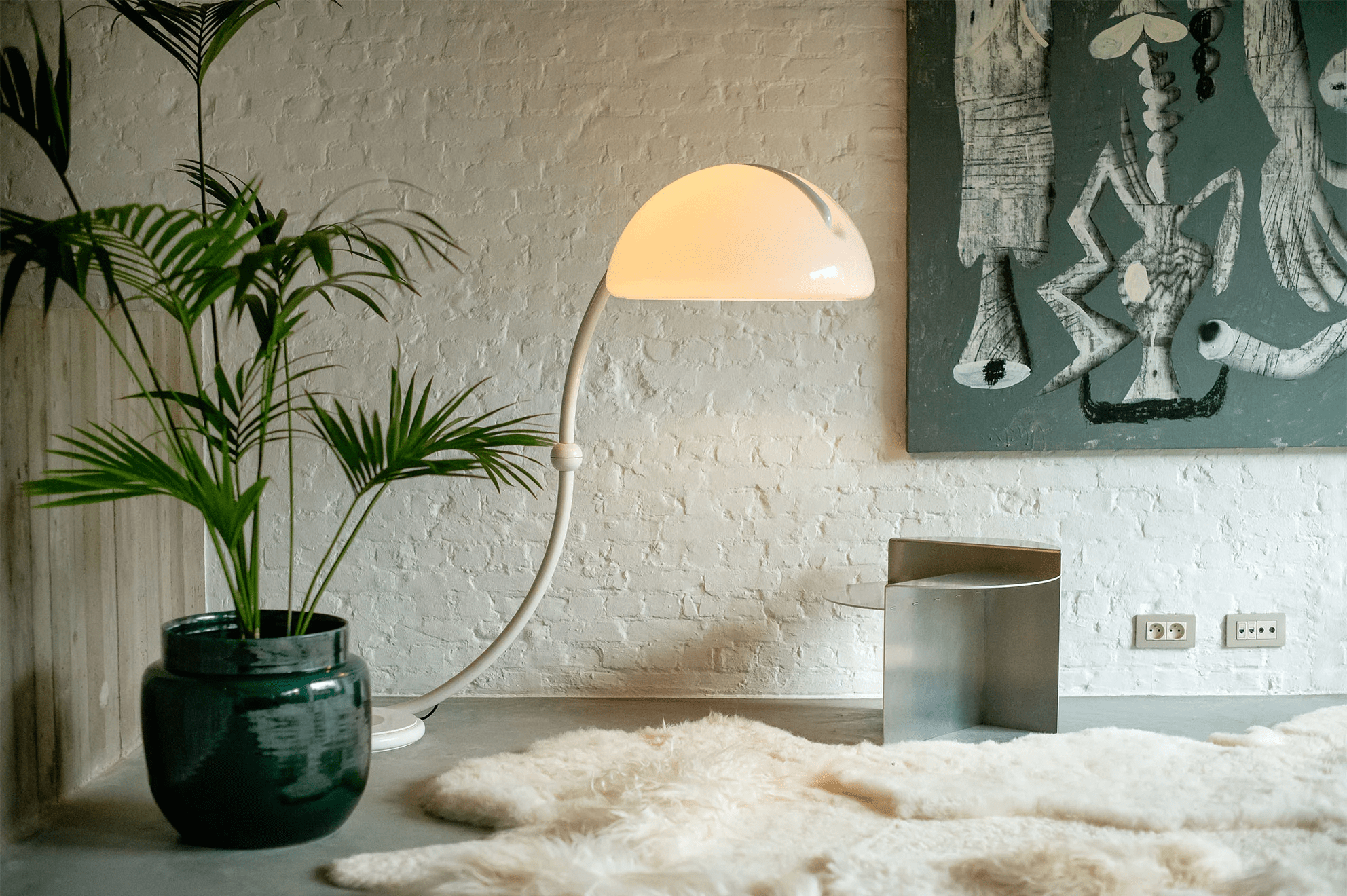 Arc Dome Floor Lamp-Neutral Decor