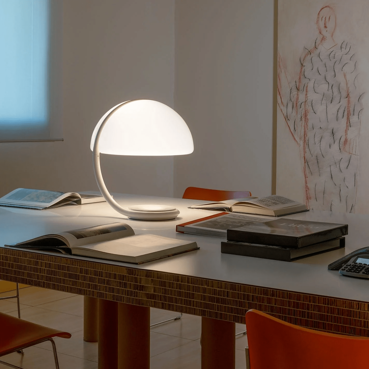 Arc Dome Table Lamp-Neutral Decor