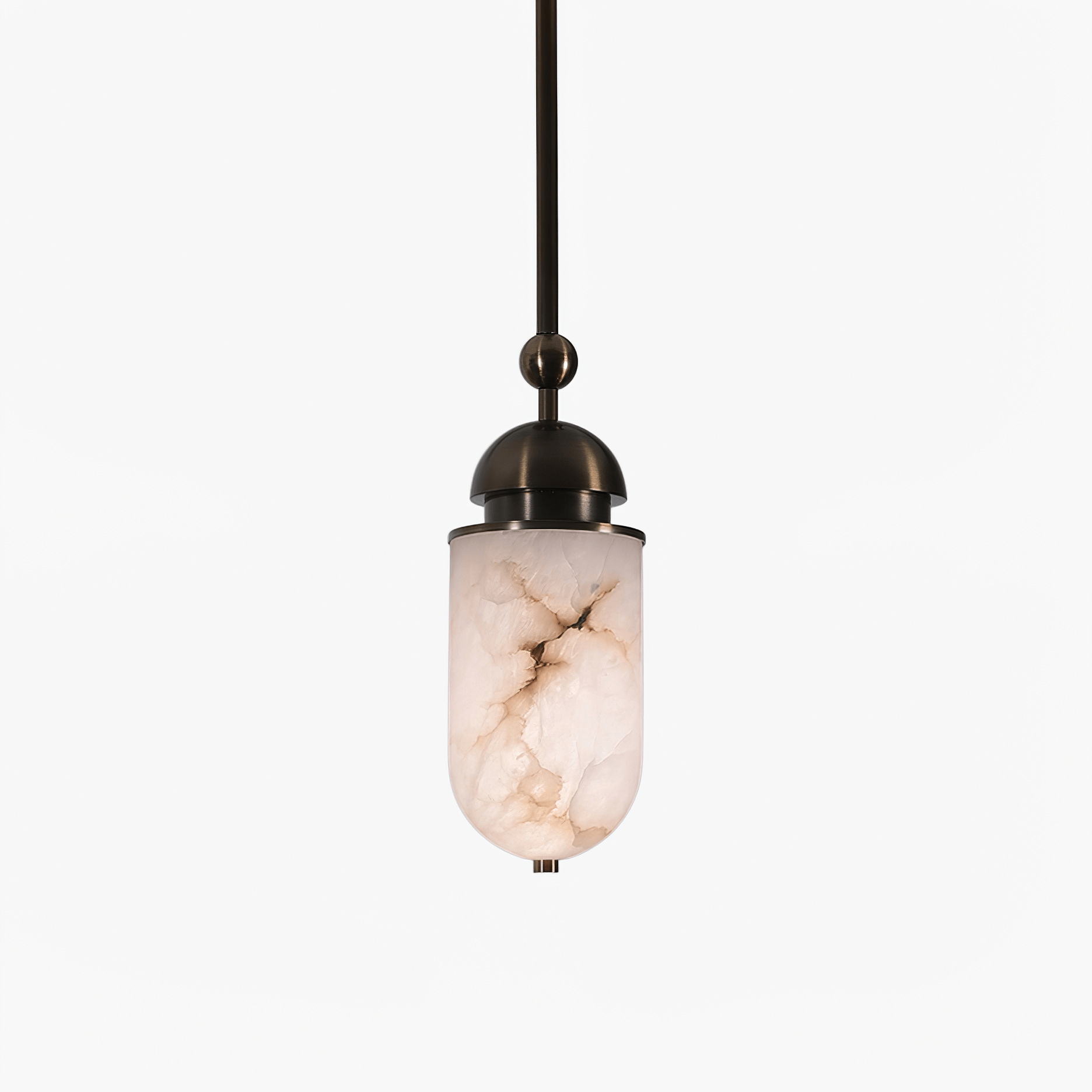 Capsule Alabaster Pendant Lamp-Neutral Decor