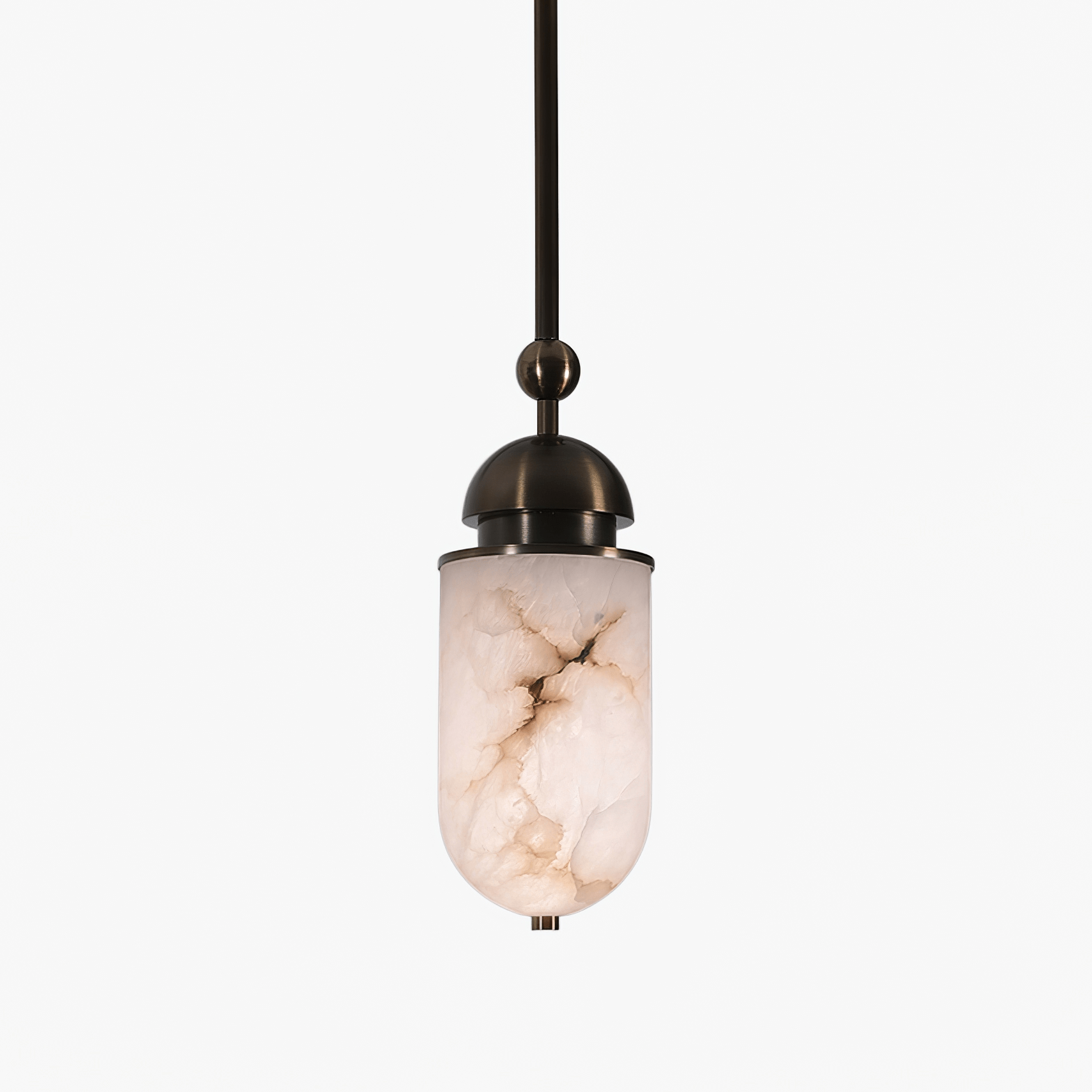 Capsule Alabaster Pendant Lamp-Neutral Decor