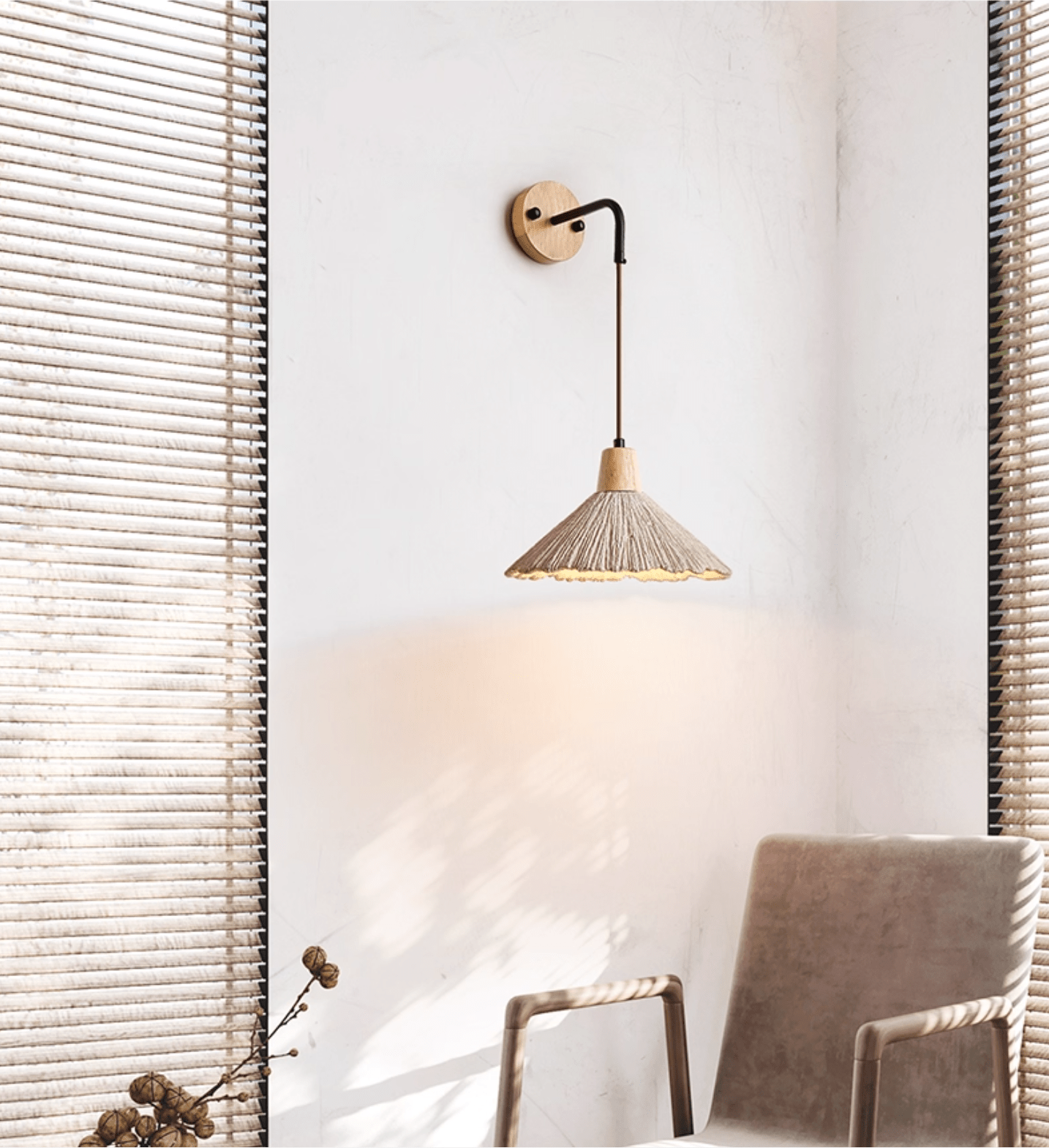 Microcement Wall Lamp-Neutral Decor