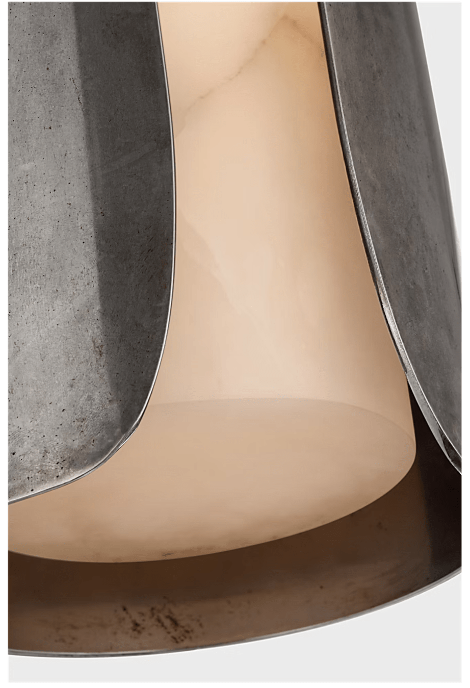 Cradled Alabaster Sconce-Neutral Decor