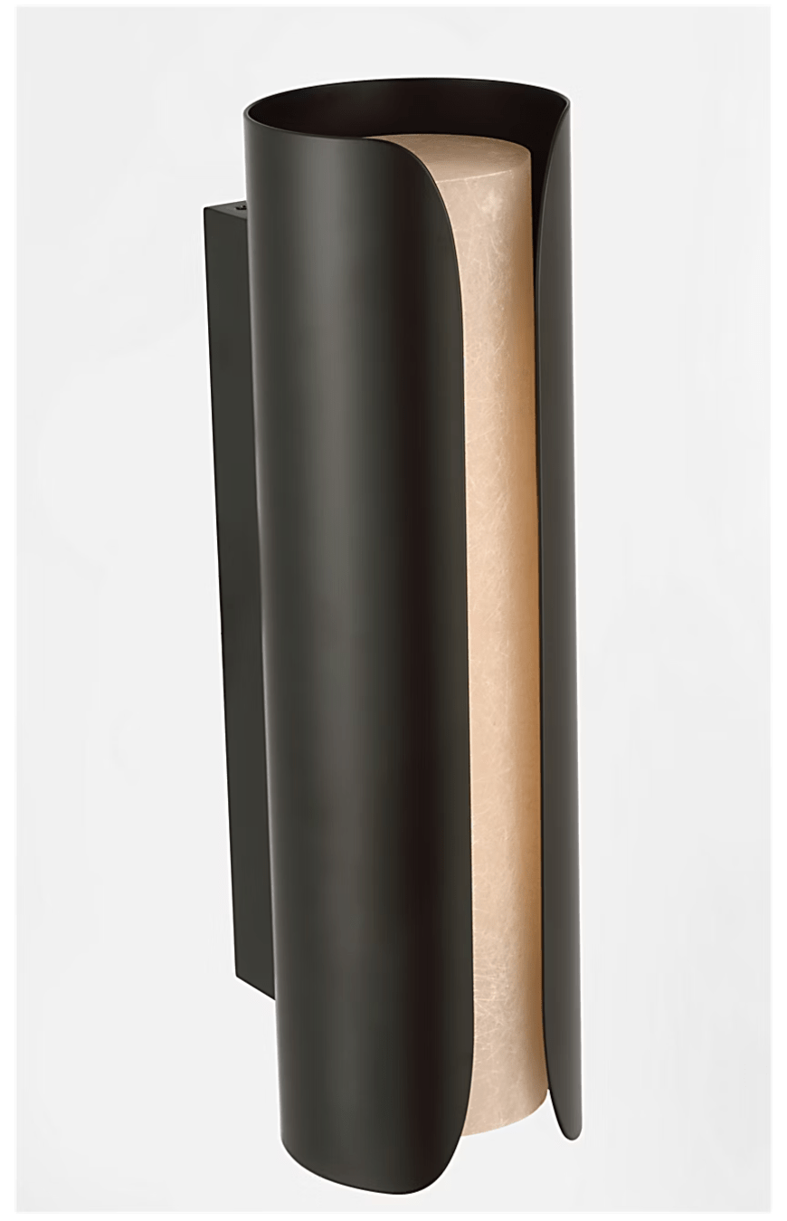 Cradled Alabaster Sconce-Neutral Decor
