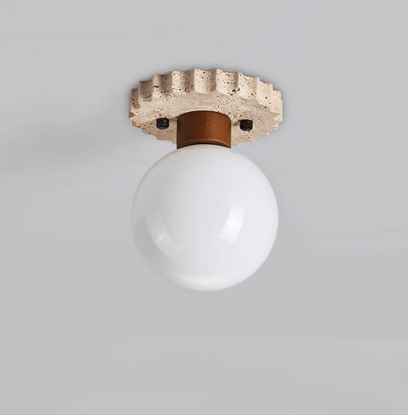 Cogstone Orb Ceiling Lamp-Neutral Decor