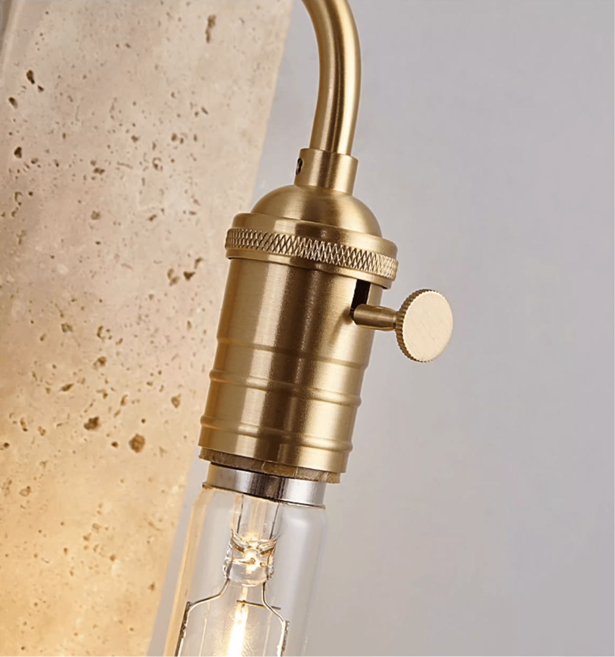 Industrial Stone Sconce-Neutral Decor