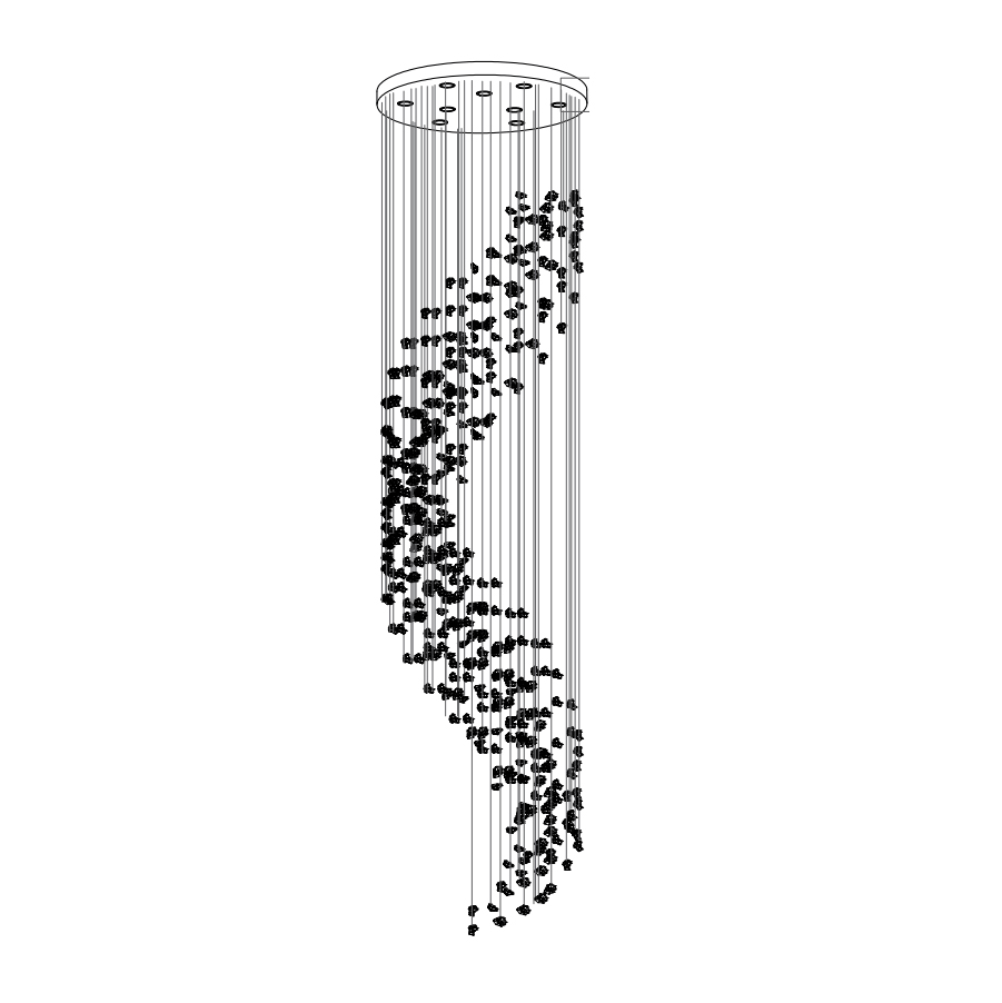 Raw Crystal Customize Chandelier-Neutral Decor