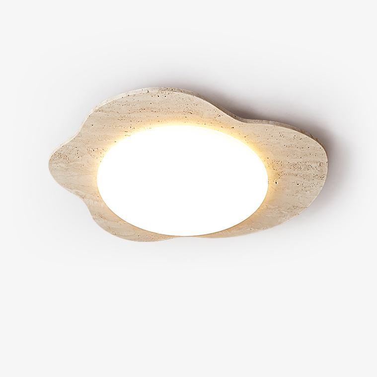 Travertine Cloud Ceiling Lamp-Neutral Decor