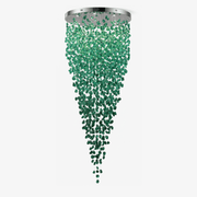 Crystal Stone Chandelier-Neutral Decor