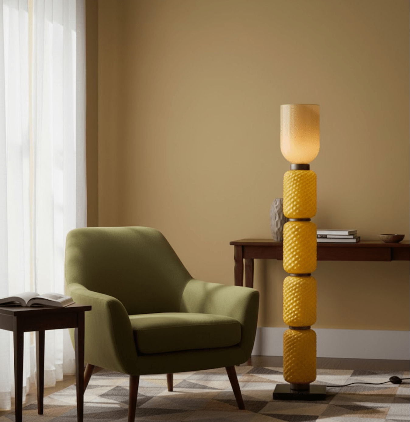 Ficupala Floor Lamp-Neutral Decor