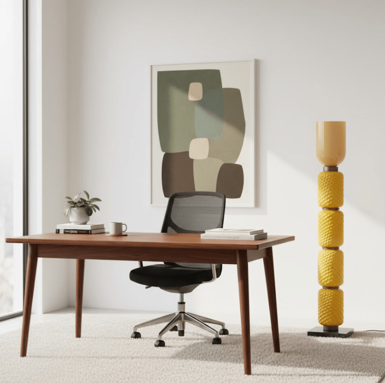 Ficupala Floor Lamp-Neutral Decor