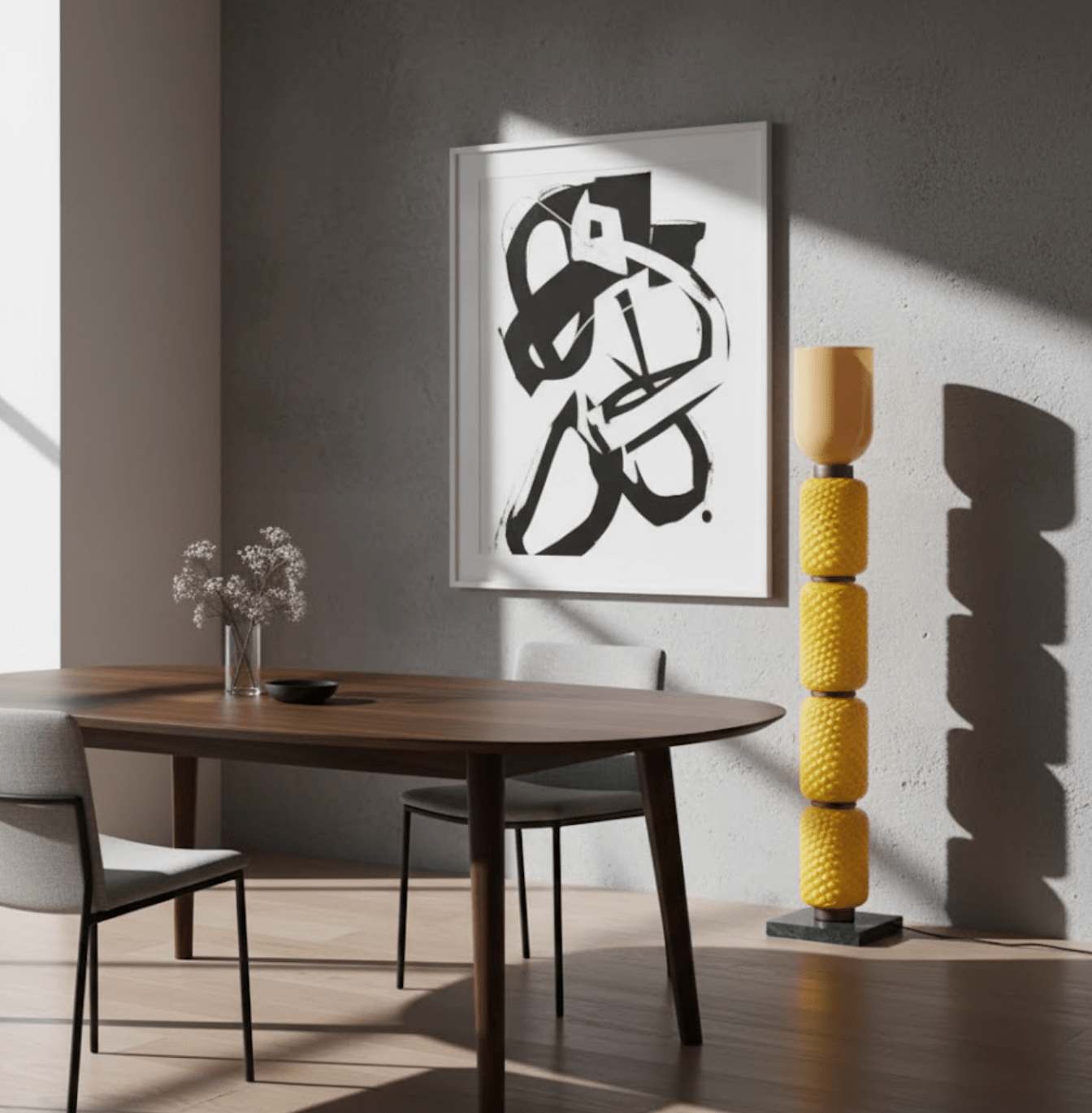 Ficupala Floor Lamp-Neutral Decor
