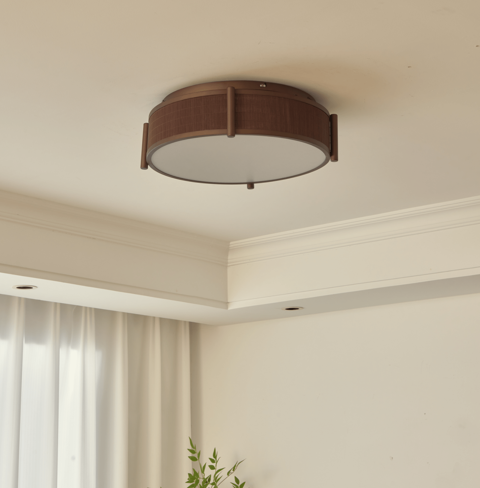 Bamboo Weave Ceiling Lamp-Neutral Decor