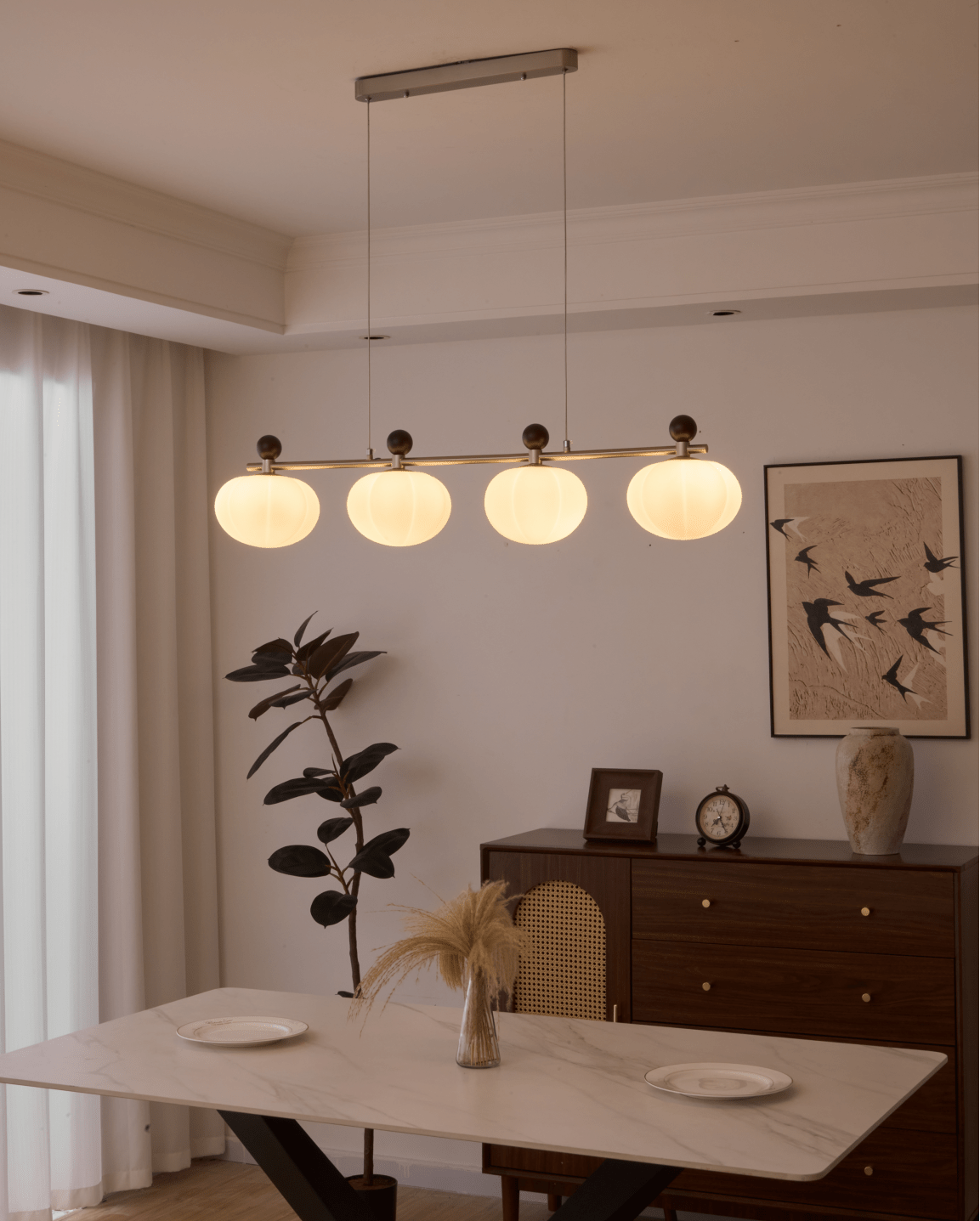 Emberlyn Bloom Chandelier-Neutral Decor