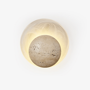 Genesis Travertine Wall Lamp-Neutral Decor