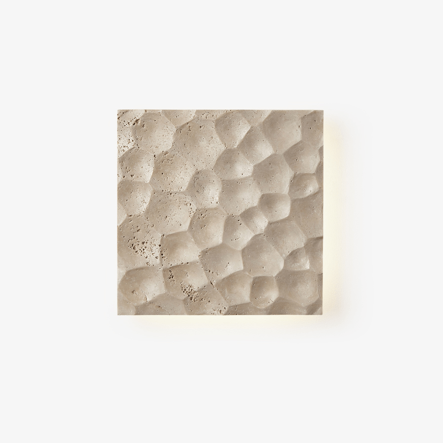 Hive Hexagonal Texture Sconce-Neutral Decor