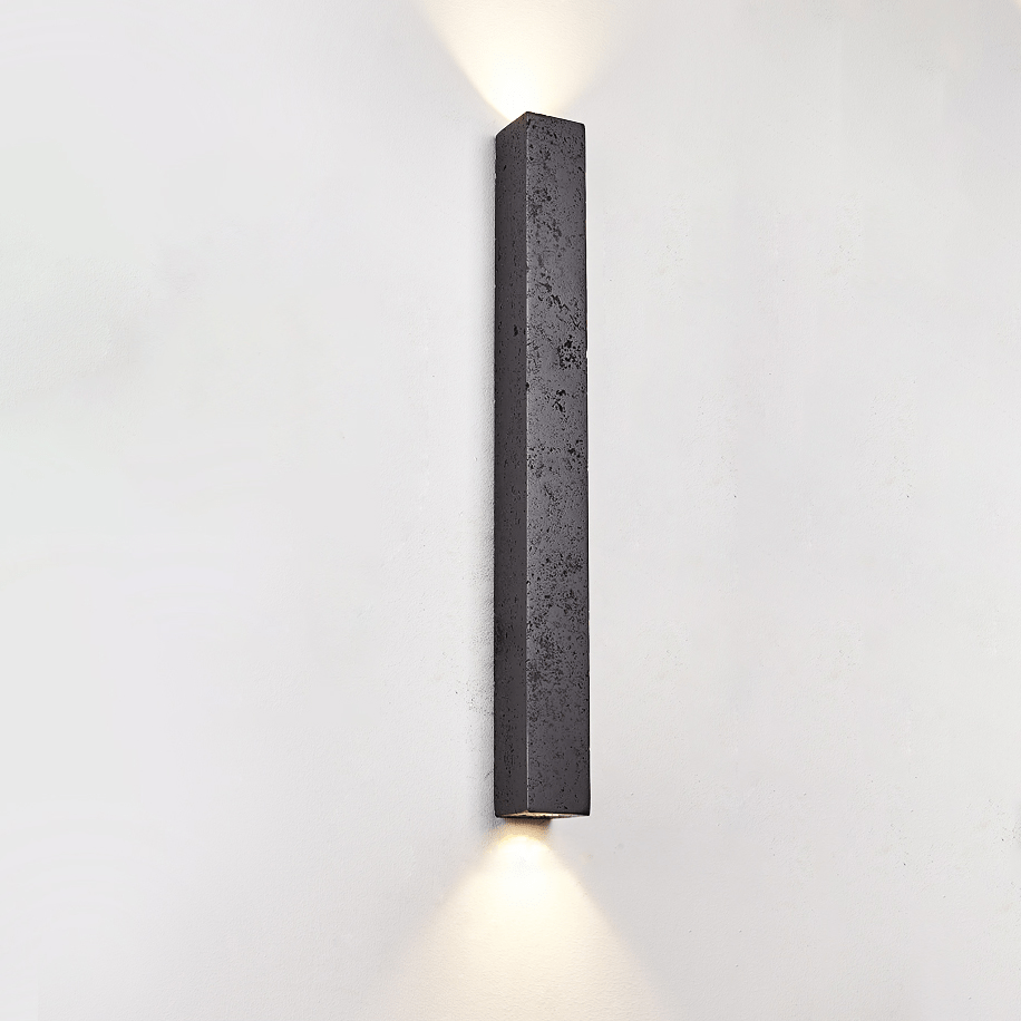 Minimalist Stone Finish Wall Lamp-Neutral Decor