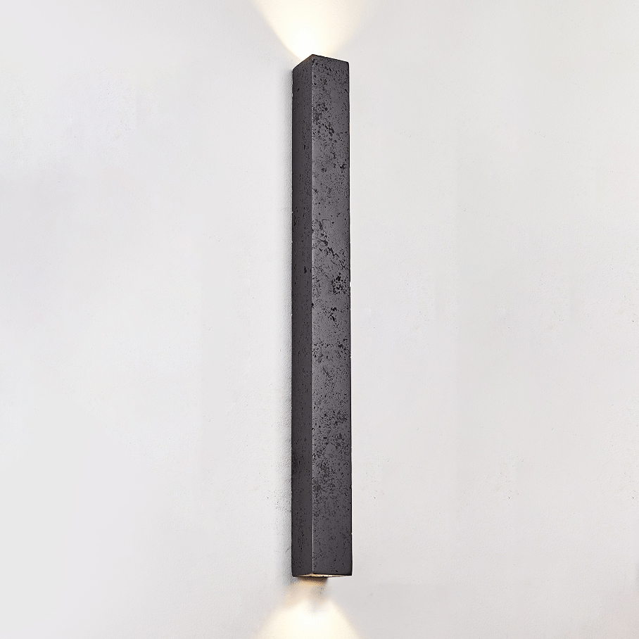 Minimalist Stone Finish Wall Lamp-Neutral Decor