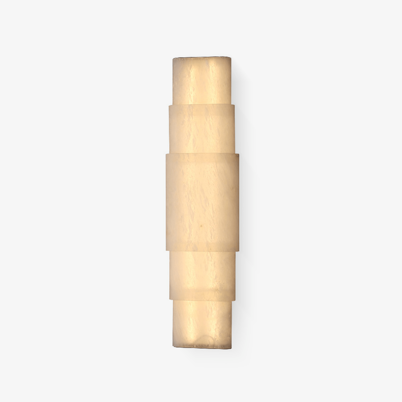 Tiered Alabaster Column Sconce-Neutral Decor