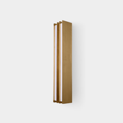 Vincent Minimalist Brass Layered Blade Sconce-Neutral Decor