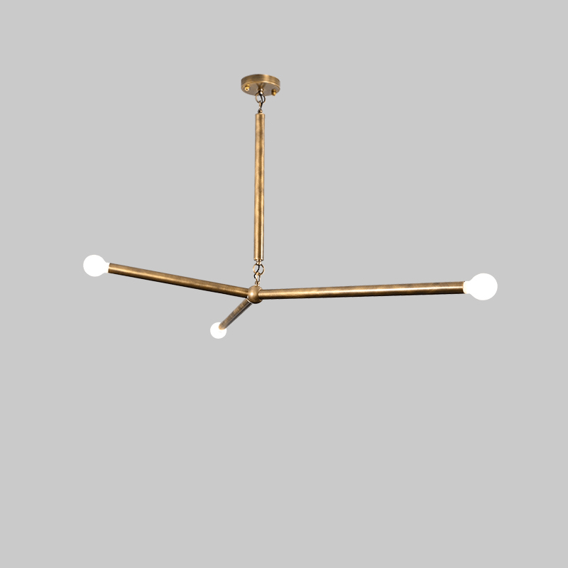 Arthur Modern Brass Wrapped Linear Chandelier-Neutral Decor